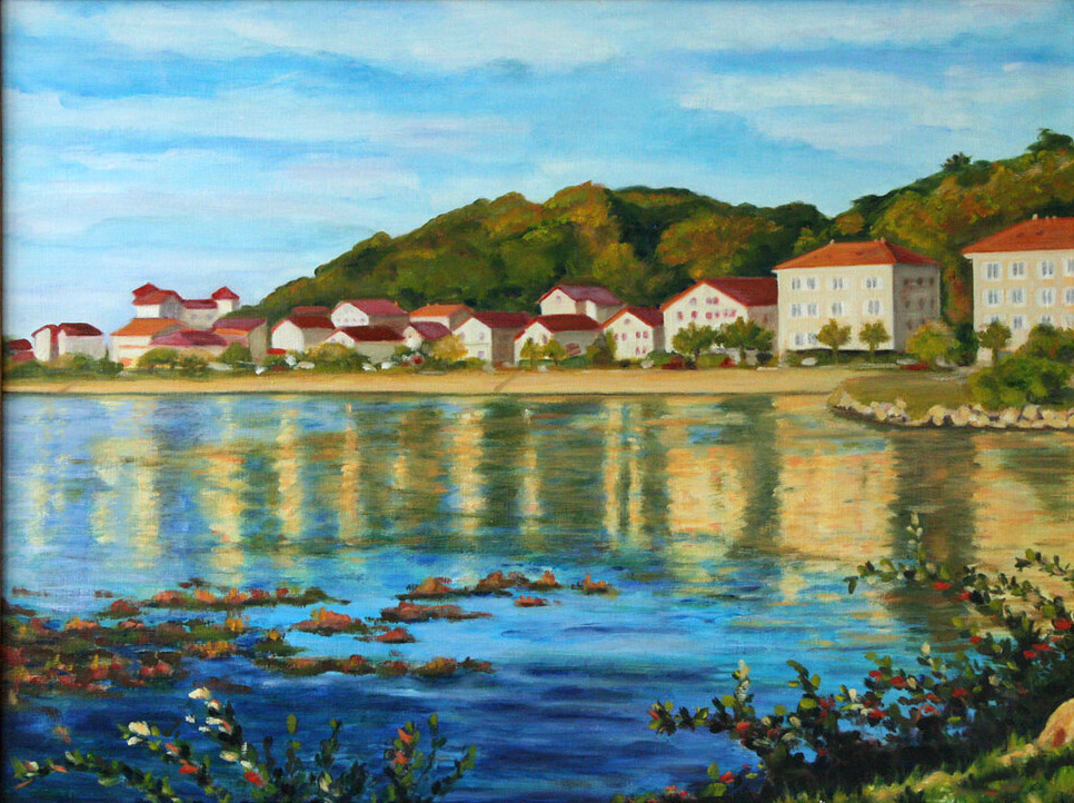 Coucher du soleil sur la baie